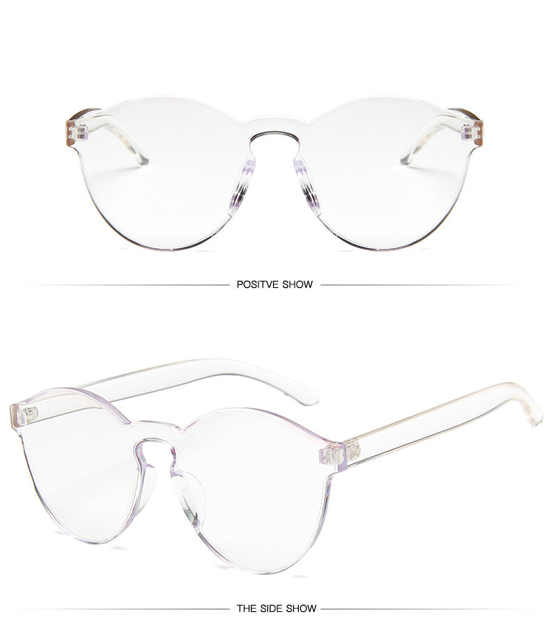 Transparent Rimless Sunglasses