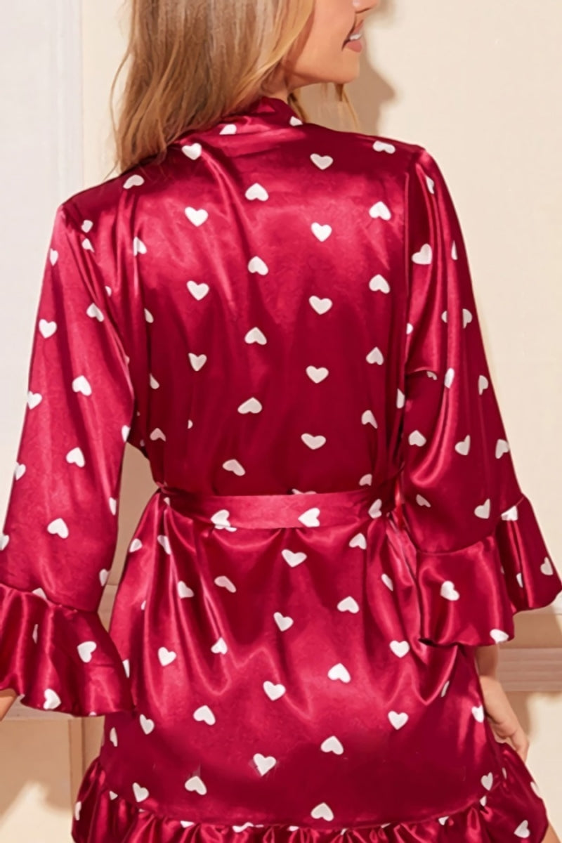 "Love Affair" Three Piece Sleepwear Set