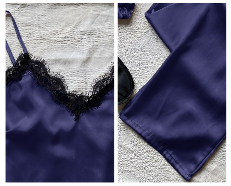 "Navy Nights" Five Piece Loungewear Set