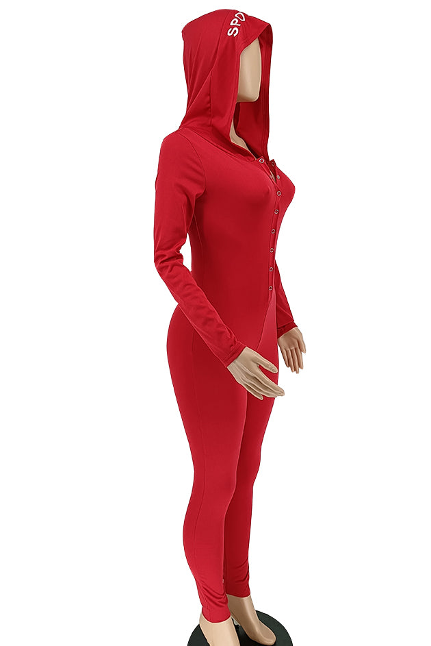“Spoiled” Long Sleeved Onesie W/ Hoodie