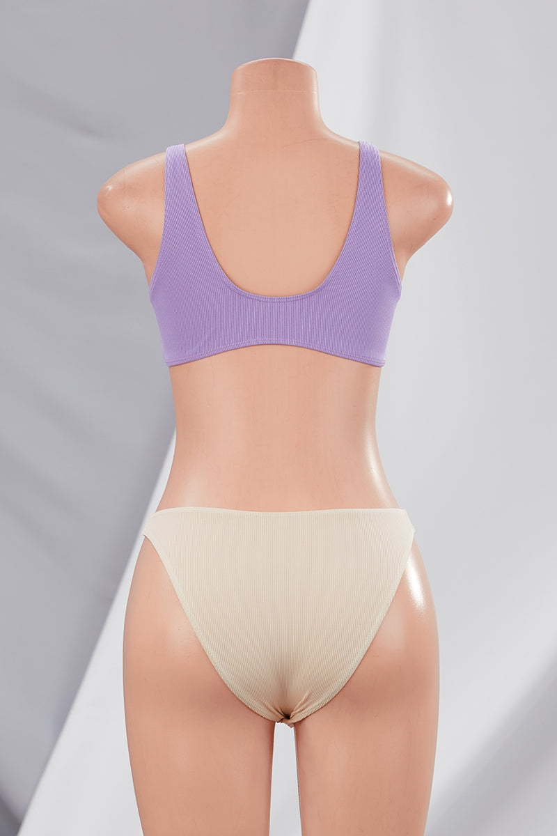 "Half & Half" One Piece Bikini