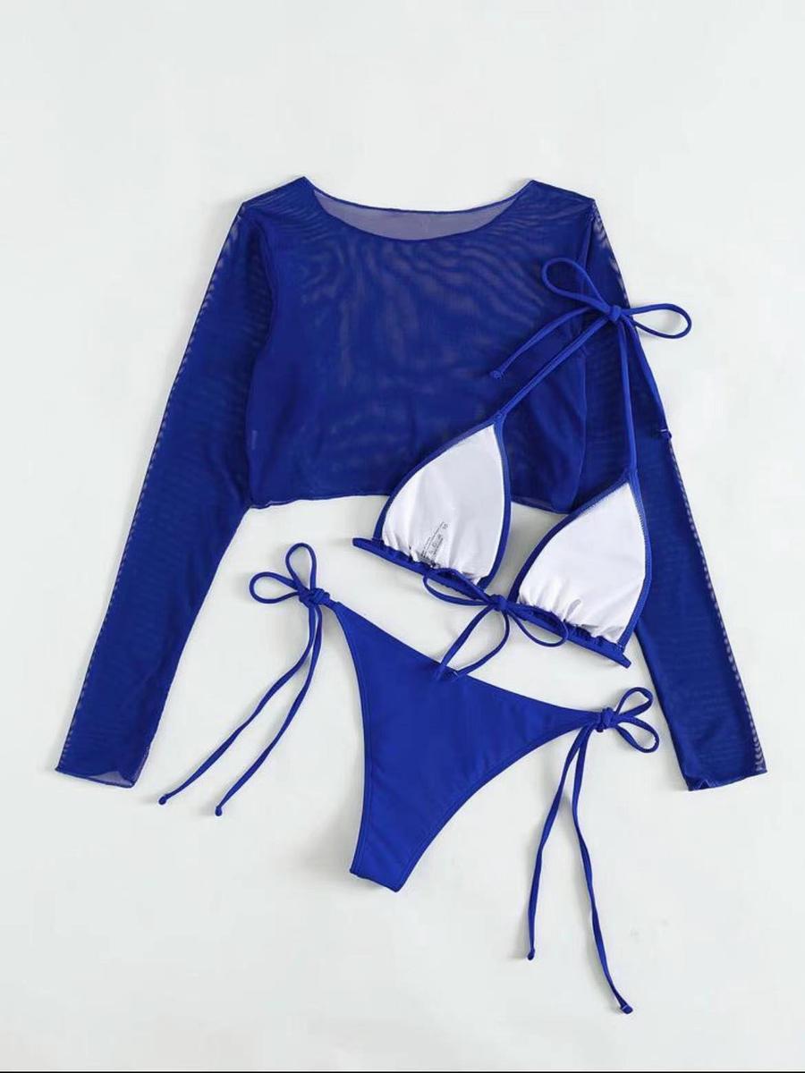 “Navy” Three Piece Bikini