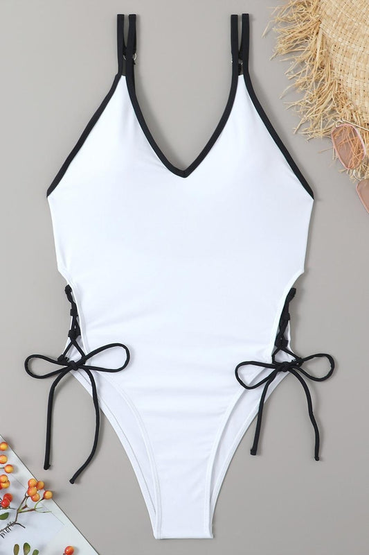 White One Piece Bikini