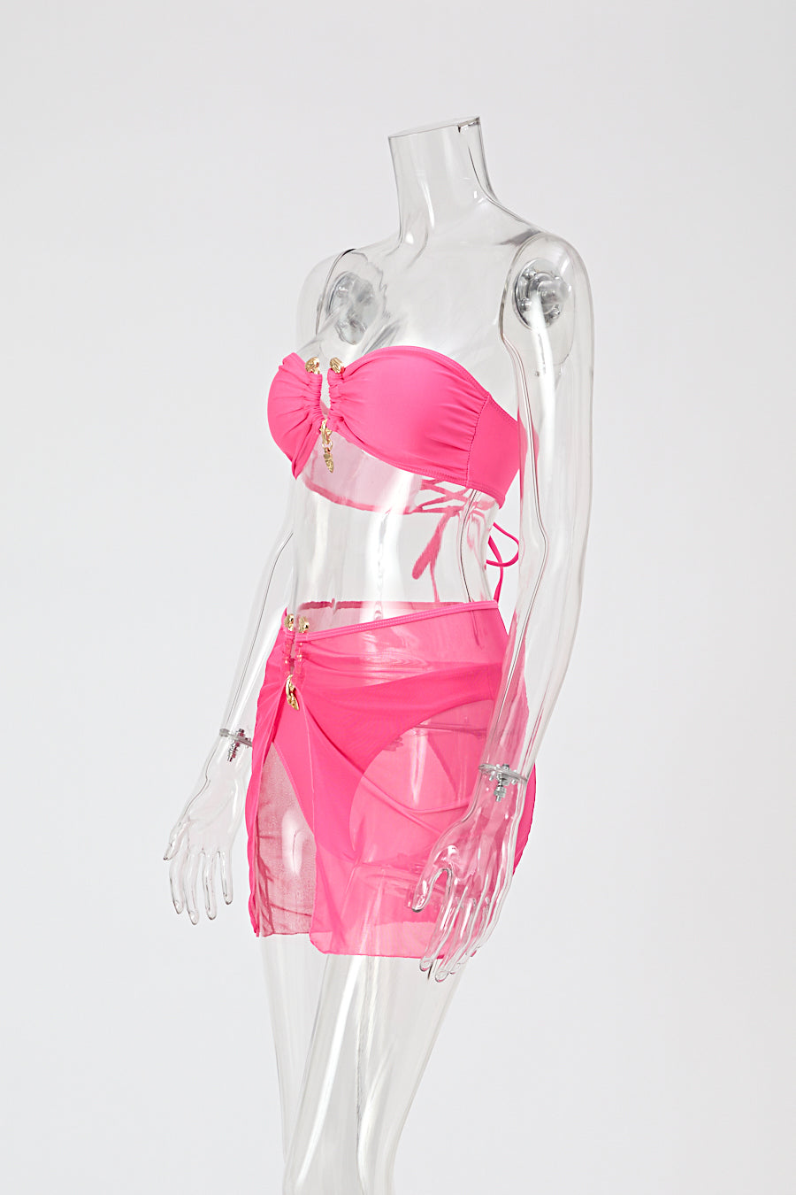 "Pink Paradise" Three Piece Bikini Set