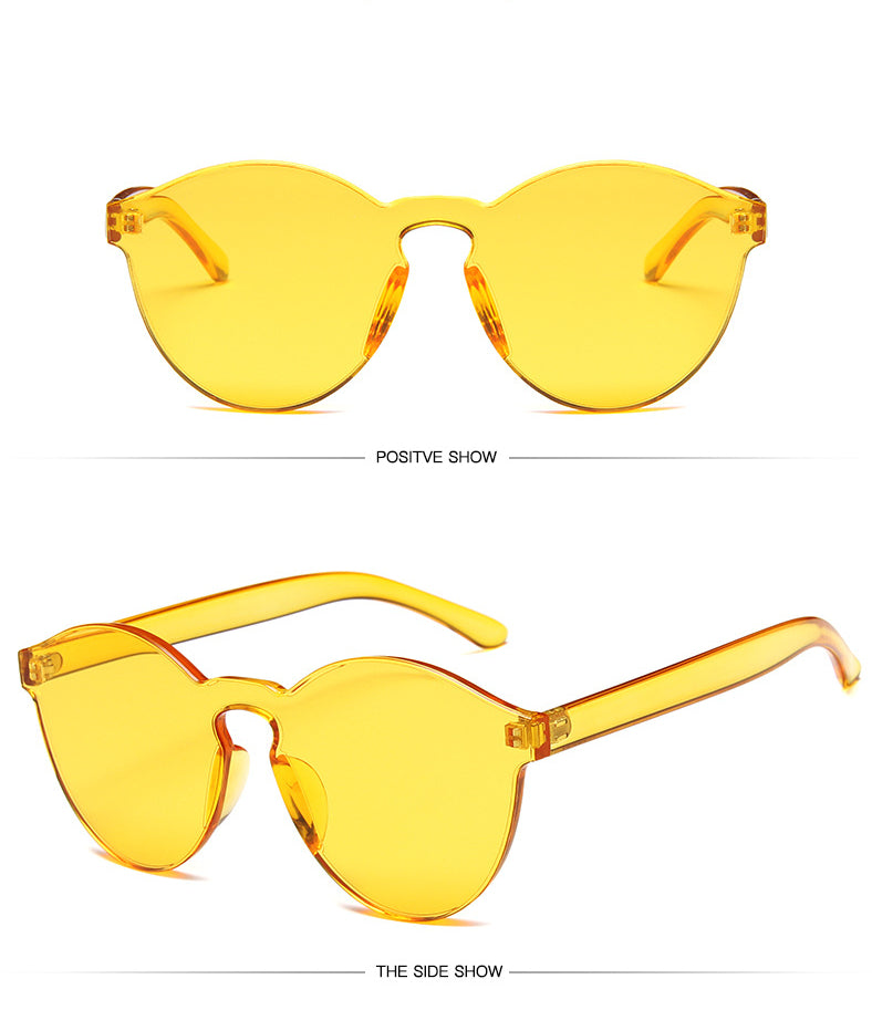 Transparent Rimless Sunglasses